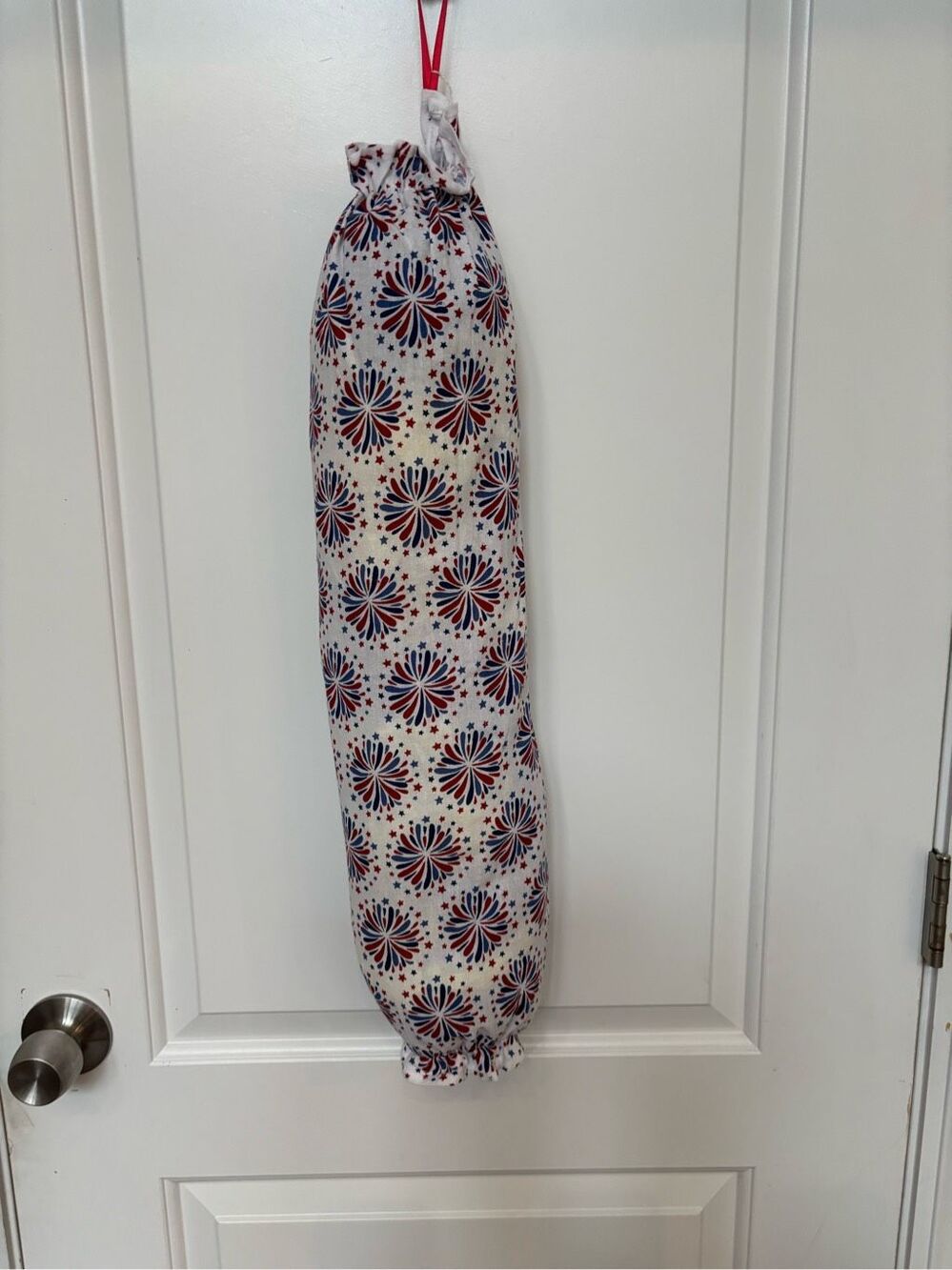 Handmade Plastic Bag Holder- Fireworks